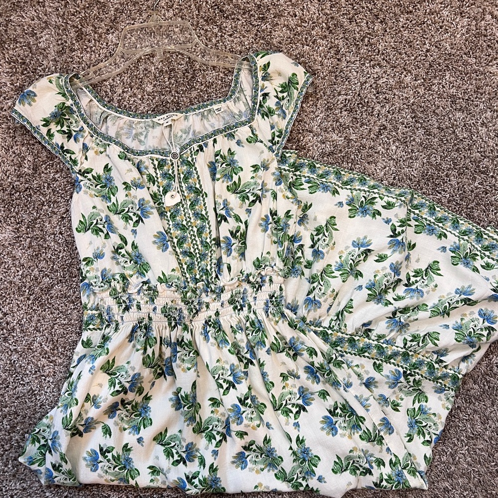 New Max Studio London- Floral Print Women's Midi Dress- Medium